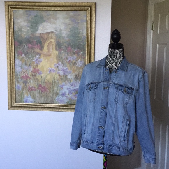 Lucky Brand Jackets & Blazers - Lucky Brand Girls Tomboy Trucker Jean Jacket Sz XL